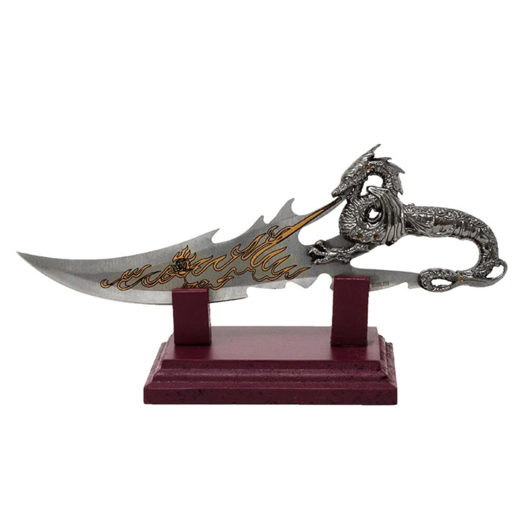 Adaga decorativa dragão 19 cm com possibilidade de personalização por gravação