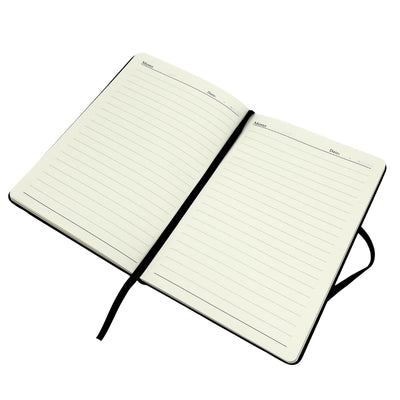Conjunto Elegante Classico para Presente com Personalização - Caderno de Pele A5, Guarda-Chuva, Caneta, Porta-Cartões e Porta-Chaves em Caixa de Presente Estética
