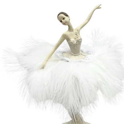 Caixa de Música Bailarina Rainha da Neve Móvel 23,5 cm com Gravação