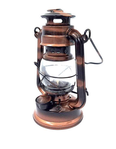 Lâmpada de petróleo náutica retro DT245F com possibilidade de personalização por gravação, ideal para presente, feita de vidro e chapa, altura 19 cm, design marinheiro