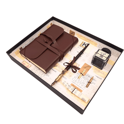 Conjunto exclusivo de caligrafia com caderno