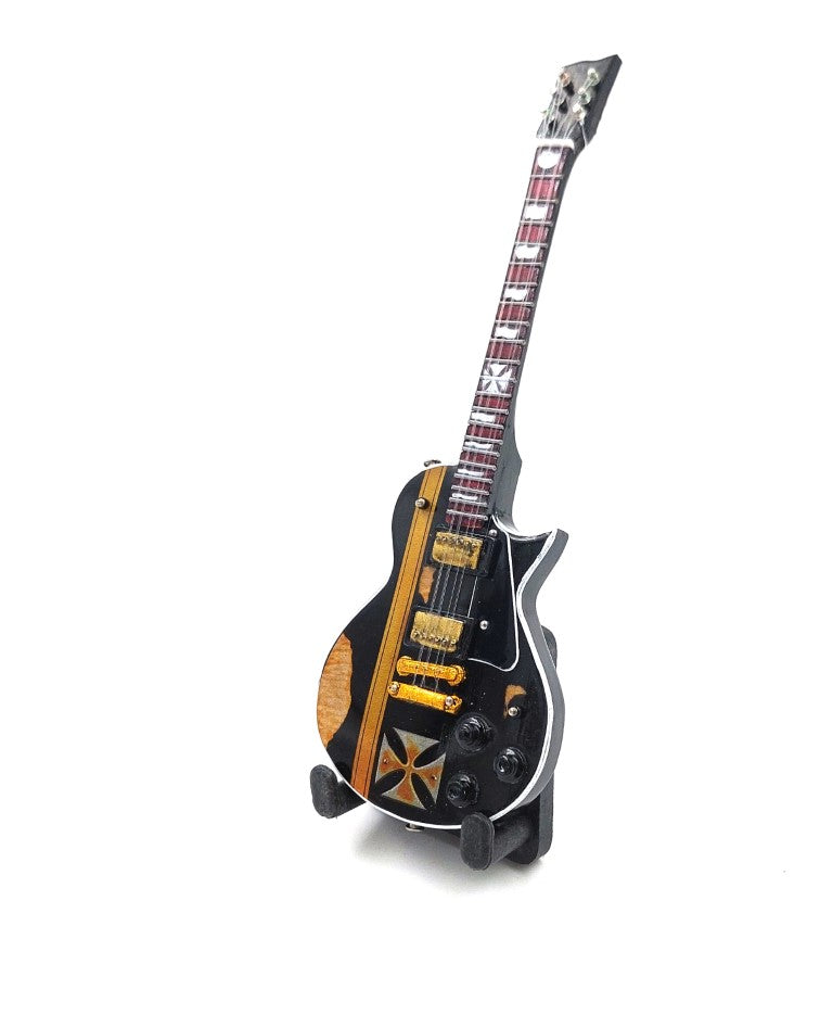 Mini Guitarra de Coleção 15 cm no Estilo James Hetfield com Possibilidade de Personalização por Gravação