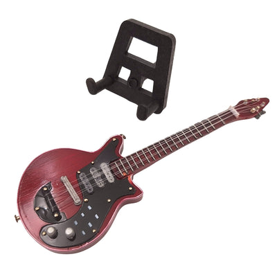Mini Guitarra 15 cm no Estilo Brian May com Possibilidade de Personalização por Gravação