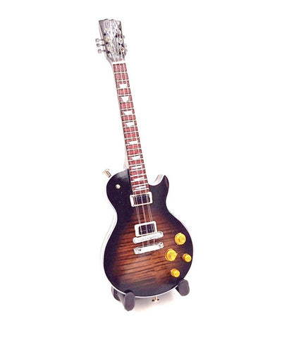 Mini Guitarra 15 cm Estilo Slash em Madeira de Mogno