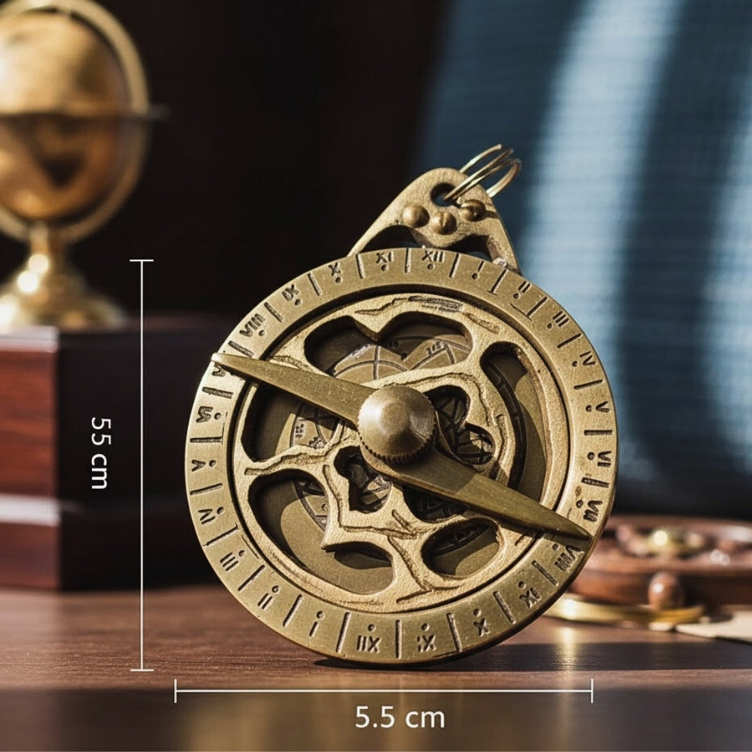 Astrolabium Brelok Mosiężny KR105 z możliwością personalizacji grawerem