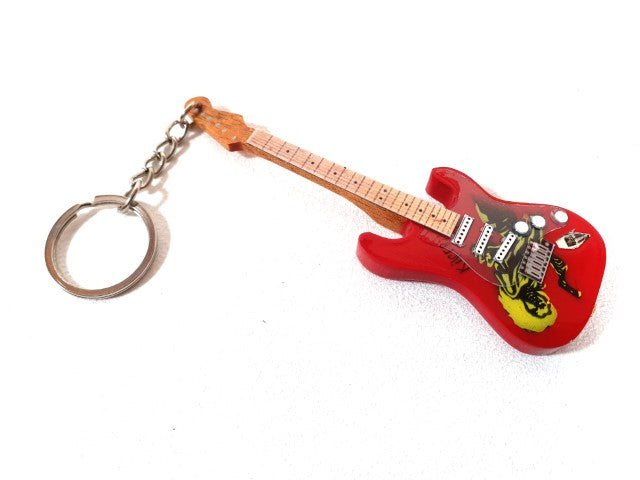 Brelok gitara w stylu Iron Maiden z możliwością personalizacji grawerem