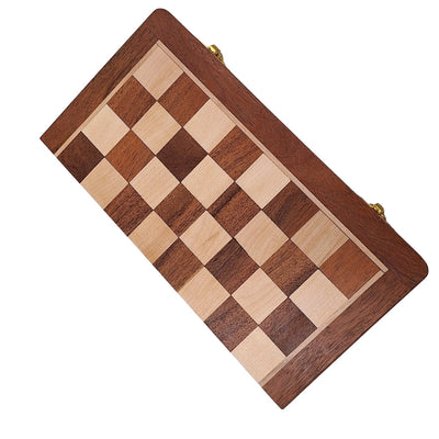 Xadrez magnético de madeira 30x30 cm dobrável G614 com gravação
