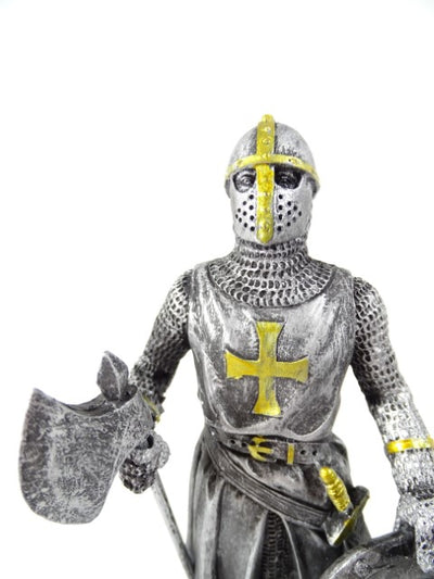 Figura de cavaleiro cruzado 18 cm com possibilidade de personalização por gravação