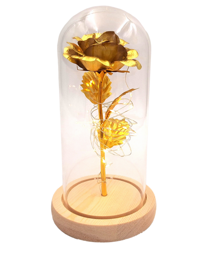 Candeeiro de noite Rosa LED com possibilidade de personalização por gravação, presente romântico, altura 21,5 cm, luz suave, decoração ideal para o quarto