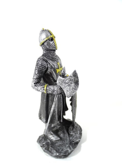 Figura de cavaleiro cruzado 18 cm com possibilidade de personalização por gravação