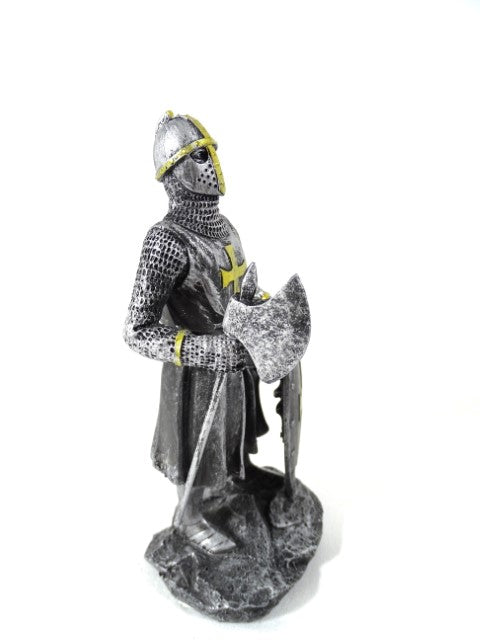 Figura de cavaleiro cruzado 18 cm com possibilidade de personalização por gravação