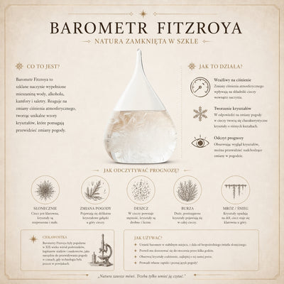 Barómetro de Tempestade Fitzroya Globo com Possibilidade de Gravação - Decoração Elegante para Secretária em Vidro e Madeira, Altura 18,5 cm