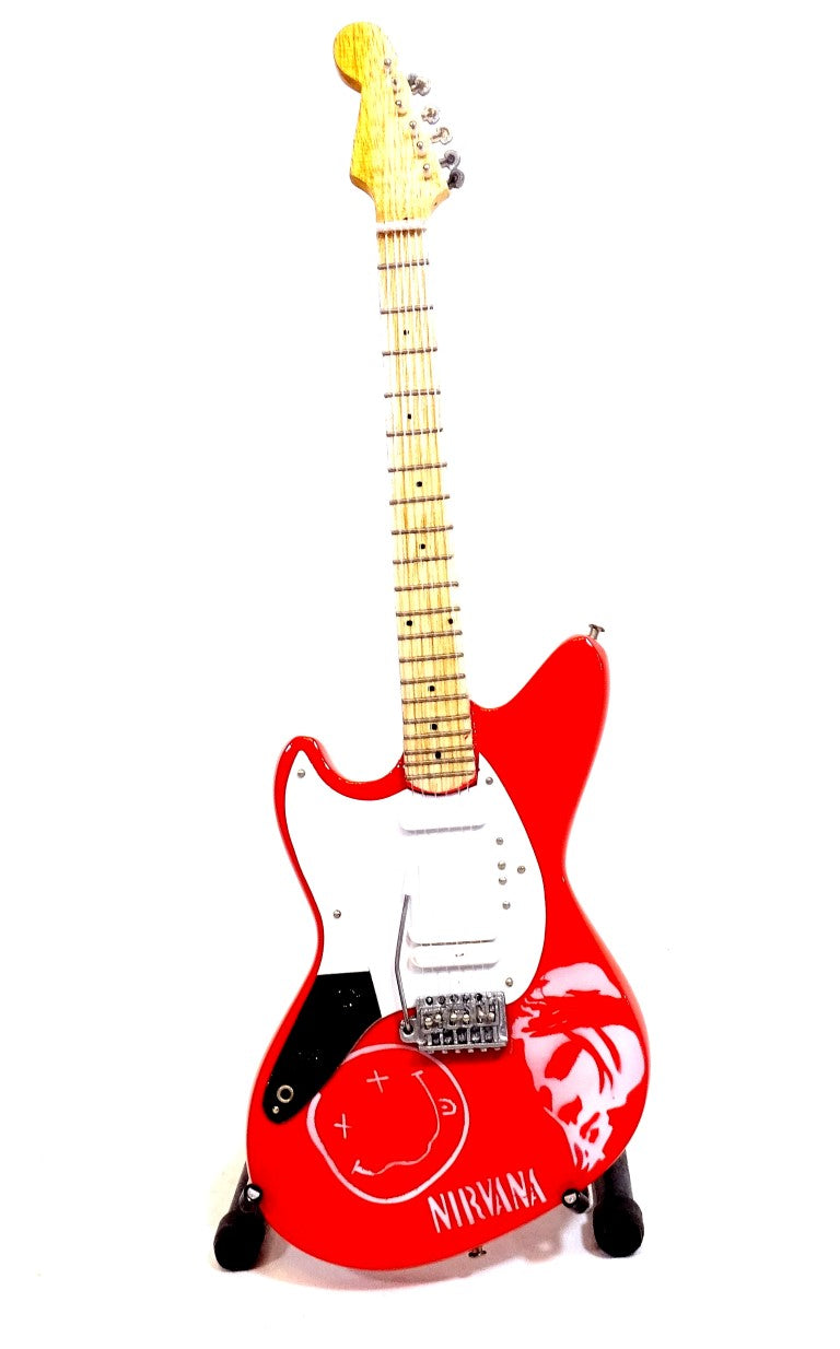 Mini guitarra estilo Nirvana - Curt Cobain