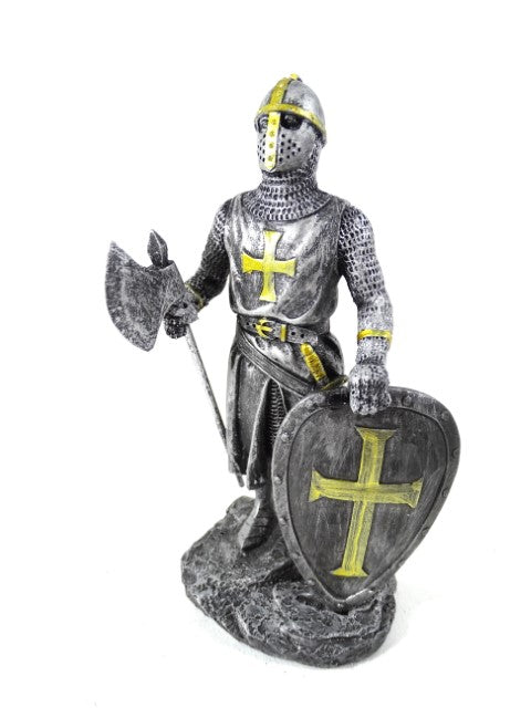 Figura de cavaleiro cruzado 18 cm com possibilidade de personalização por gravação