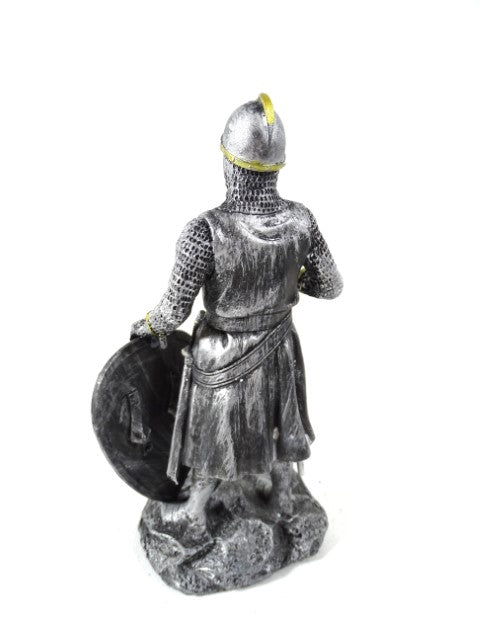 Figura de cavaleiro cruzado 18 cm com possibilidade de personalização por gravação