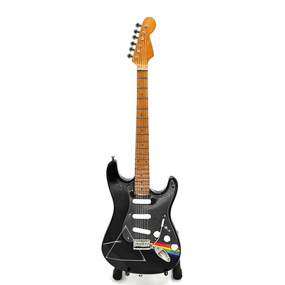 Mini guitarra Pink Floyd em madeira de mogno, feita à mão, 27,5 cm, possibilidade de personalização com gravação, presente ideal para fãs de música
