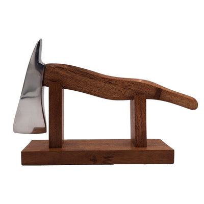 Machado de bombeiro com gravação - presente metálico e de madeira para bombeiro, altura 17,5 cm, prateado e castanho, presente personalizado para qualquer ocasião