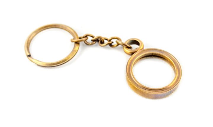Lupa chaveiro para chaves Key-0094 com possibilidade de gravação