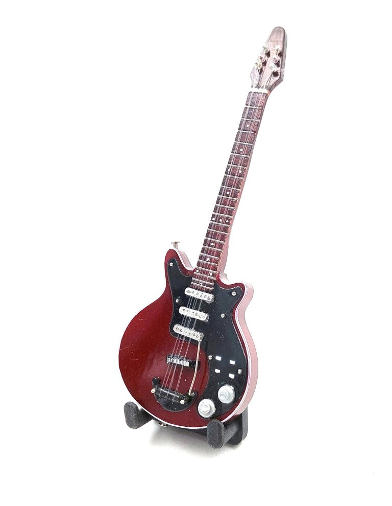 Mini Guitarra 15 cm no Estilo Brian May com Possibilidade de Personalização por Gravação