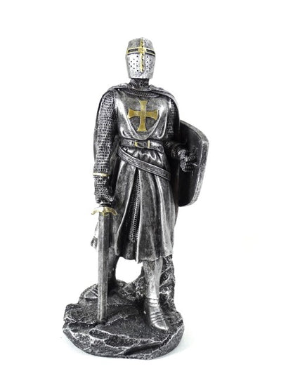 Figura de Cavaleiro Cruzado de 30cm com Gravação