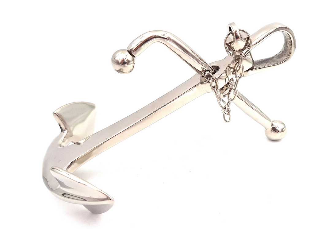 Âncora Metálica 20 cm Prateada com Possibilidade de Gravação - Ideal para Presente para Amantes do Mar e Navegação - Decoração Marítima Estilosa para Interiores