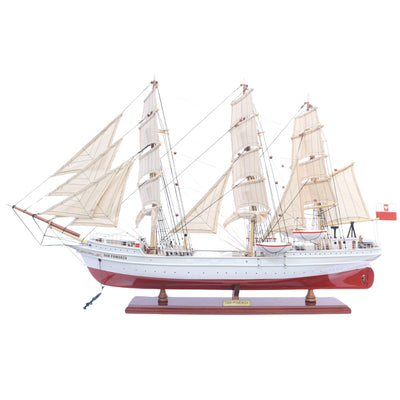 Modelo exclusivo de veleiro Dar Pomorza 82 cm com possibilidade de personalização por gravação