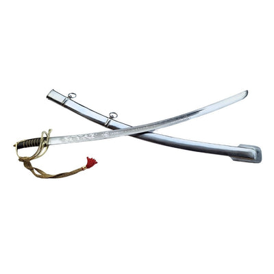 Réplica de sabre de cavalaria «Radziwiłłówka» de 1917 com a inscrição «Honra e Pátria» - gravação personalizada, presente elegante, aço não temperado, comprimento de 91 cm