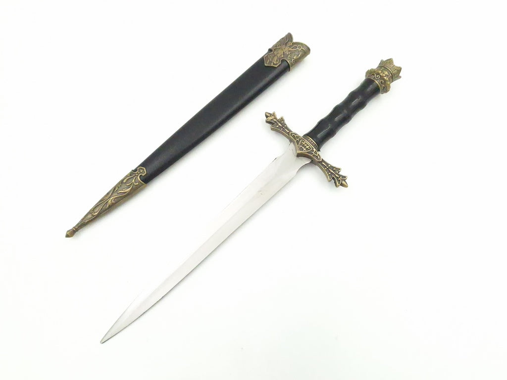 Adaga de Cavaleiro 34 cm Réplica Decorativa com Possibilidade de Gravação