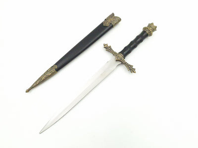 Adaga de Cavaleiro 34 cm Réplica Decorativa com Possibilidade de Gravação
