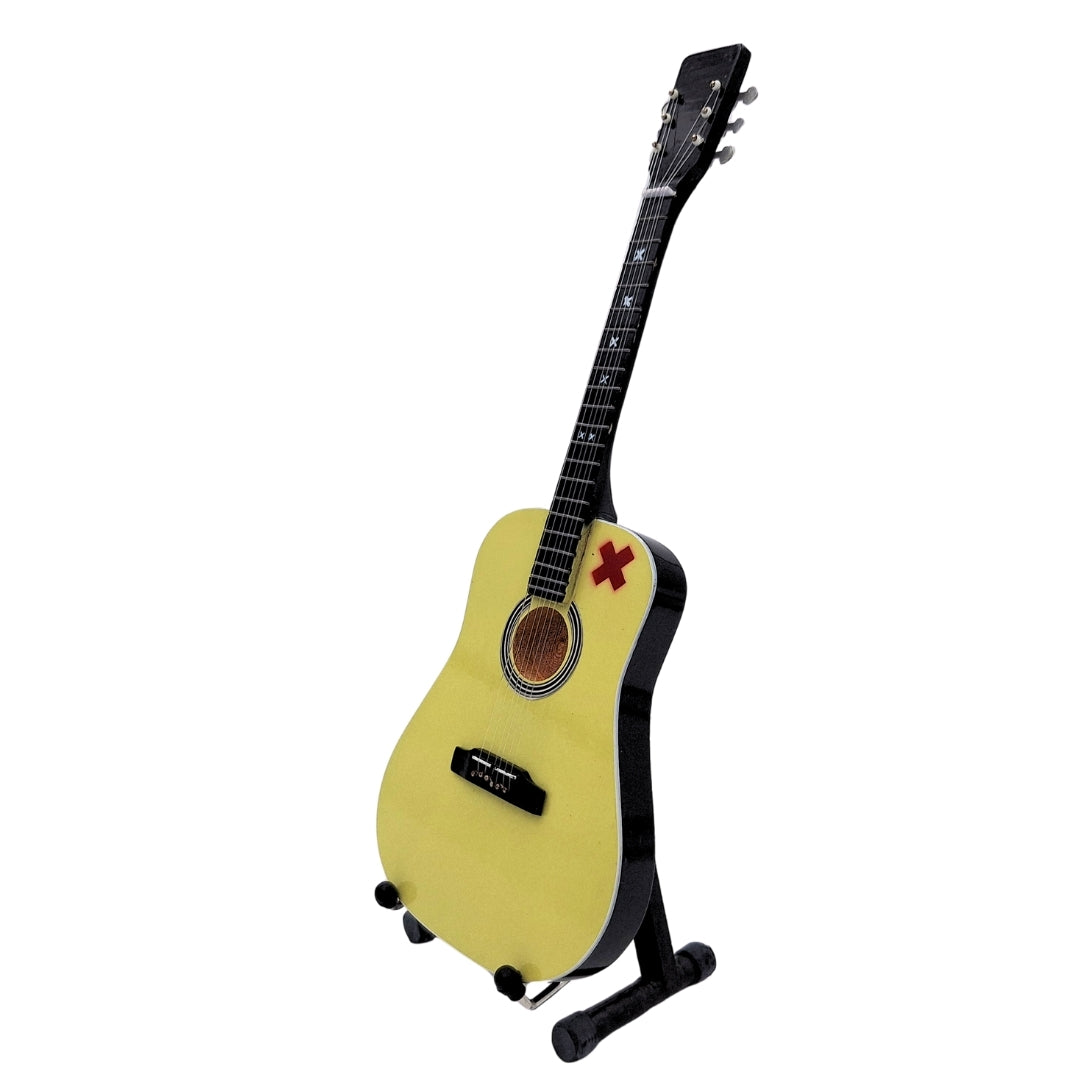 Mini guitarra Ed Sheeran 27,5 cm em mogno com possibilidade de personalização com gravação