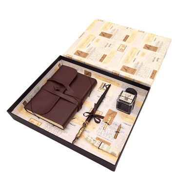 Conjunto exclusivo de caligrafia com caderno