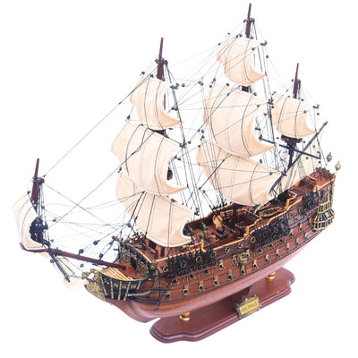 Grande modelo exclusivo do veleiro HMS Prince 94cm com possibilidade de personalização por gravação