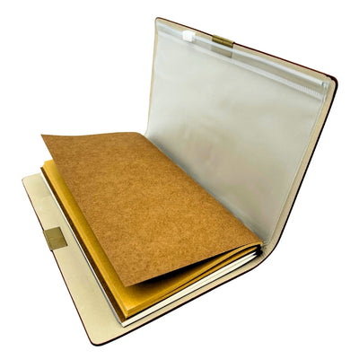 Caderno de Couro de Viajante com Gravação Personalizada