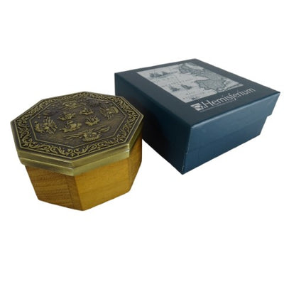 Bússola Magnética Cardan Exclusiva H43 em Latão e Madeira com Gravação Personalizada