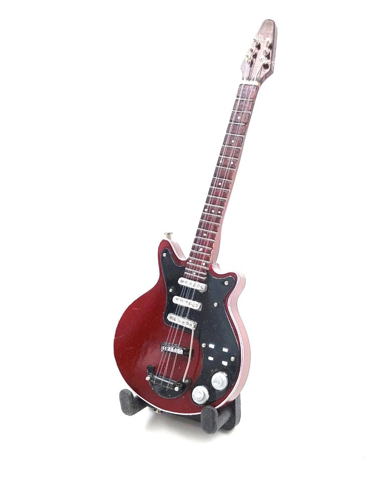 Mini Guitarra 15 cm no Estilo Brian May com Possibilidade de Personalização por Gravação