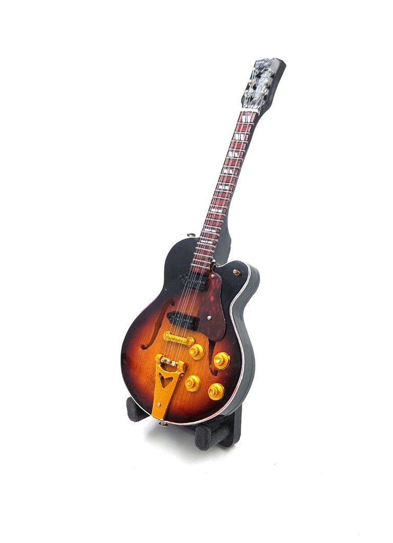Mini Guitarra 15 cm BMG-011 no Estilo Elvis Presley com Possibilidade de Personalização por Gravação
