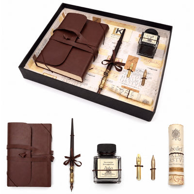 Conjunto exclusivo de caligrafia com caderno