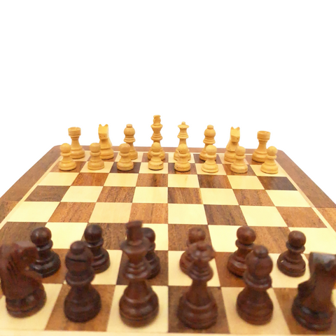 Xadrez magnético de madeira 25x25 cm com possibilidade de personalização por gravação