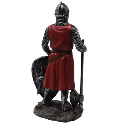 Figura Cavaleiro Cruzado 18,5 cm em Polyresina com possibilidade de personalização por gravação