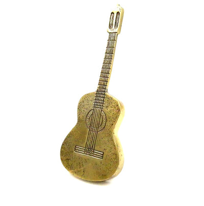 Guitarra decorativa metálica MUS-20 com possibilidade de personalização por gravação
