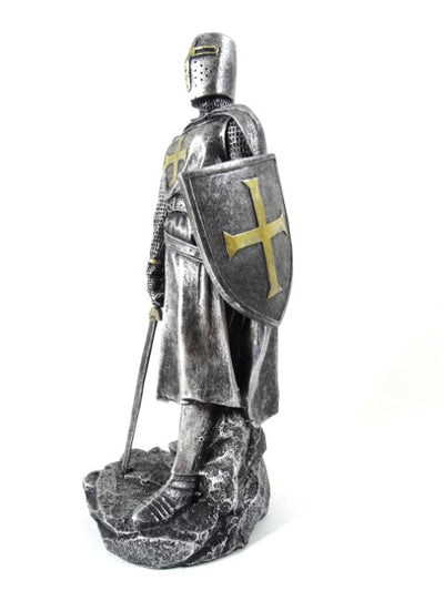 Figura de Cavaleiro Cruzado de 30cm com Gravação