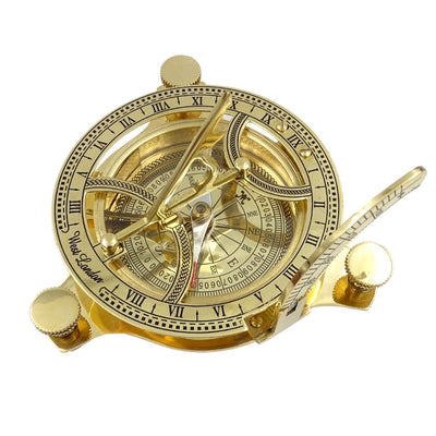 Bússola de Latão com Relógio de Sol NC1504