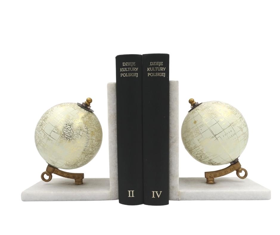 Suportes de livros em mármore Globos GLB-85 com gravação