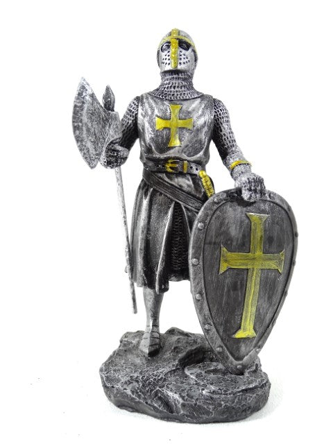Figura de cavaleiro cruzado 18 cm com possibilidade de personalização por gravação