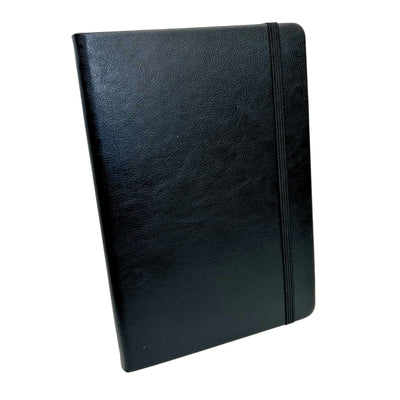 Conjunto Elegante Classico para Presente com Personalização - Caderno de Pele A5, Guarda-Chuva, Caneta, Porta-Cartões e Porta-Chaves em Caixa de Presente Estética