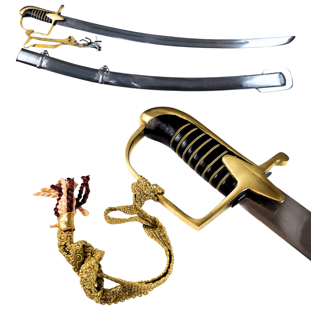 Sabre de cavalaria polaco modelo 1921 “Radziwiłłówka” - réplica com possibilidade de personalização por gravação, presente elegante para amantes de história, feito em aço de alta qualidade, comprimento 95 cm