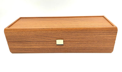 Caixa de madeira exclusiva para garrafa de vinho BWXL30 com possibilidade de personalização por gravação, nogueira, ideal para presente, dimensões 35x14x10 cm