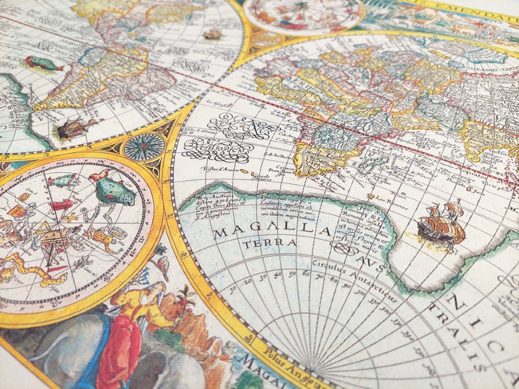 Mapa-múndi Orbis Terrarum 1594