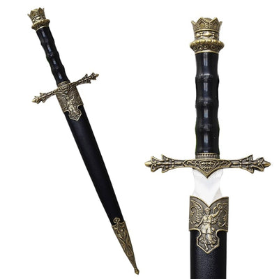 Adaga de Cavaleiro 34 cm Réplica Decorativa com Possibilidade de Gravação