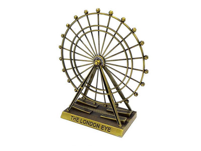 Roda gigante - decoração em metal na cor castanha/cobre com possibilidade de personalização por gravação